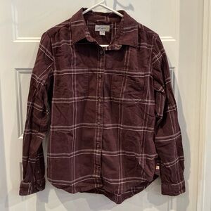 Carhartt Men's Burgundy Plaid Shirt